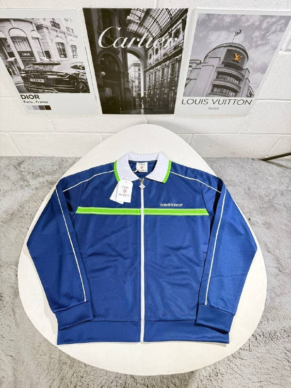 Casablanca Men's Luxury Logo Blue and Green Accent Tracksuit AAA Quality Reps UK