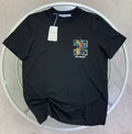 Off-White Men's Luxury Bird Embroidered Arrows Motif Black T-Shirt AAA Quality Reps UK
