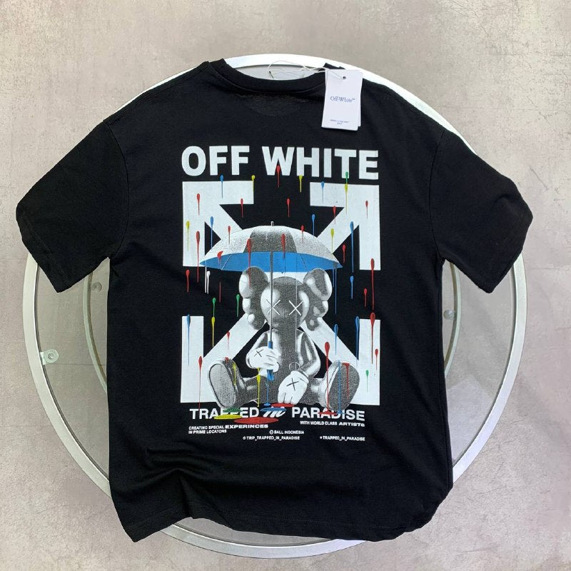 Off-White Men's Luxury Umbrella Bear Graphic T-Shirt AAA Quality Reps UK