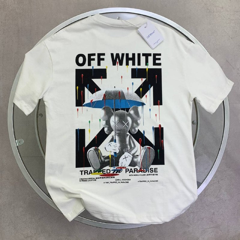 Off-White Men's Luxury Umbrella Bear Graphic T-Shirt AAA Quality Reps UK