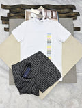 Dior Men's Vertical Multicolor Logo T-Shirt and Oblique Shorts Set AAA Quality Reps UK