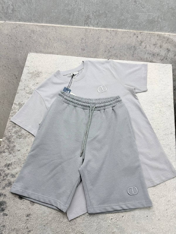 Dior Men's CD Icon T-Shirt and Sweat Shorts Set AAA Quality Reps UK