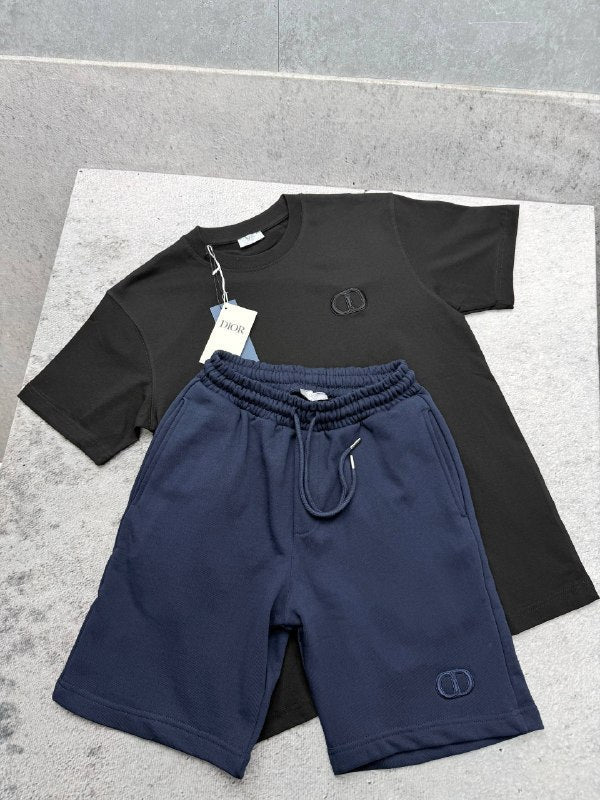 Dior Men's CD Icon T-Shirt and Sweat Shorts Set AAA Quality Reps UK