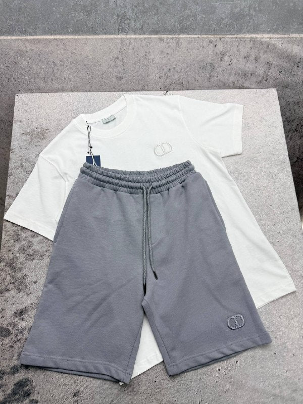 Dior Men's CD Icon T-Shirt and Sweat Shorts Set AAA Quality Reps UK