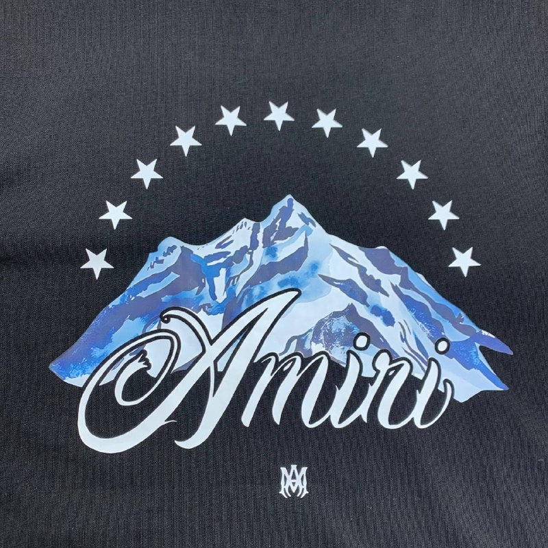Amiri Men's Mountain Graphic Script Logo T-Shirt Collection AAA Quality Reps UK