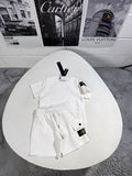 Stone Island Kids Luxury Compass Patch T-Shirt & Shorts Set AAA Quality Reps UK