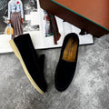 Loro Piana Men's Luxury Summer Walk Navy Suede Loafers AAA Quality Reps UK