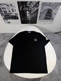 Moncler Classic Men's Luxury Double Logo Patch Cotton T-Shirt AAA Quality Reps UK