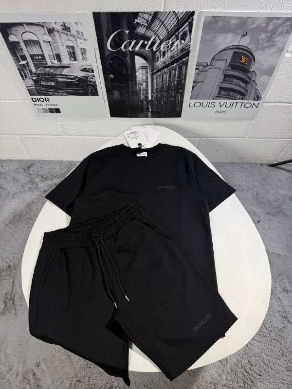 Moncler Men's Luxury Premium Cotton T-Shirt and Drawstring Shorts Set AAA Quality Reps UK