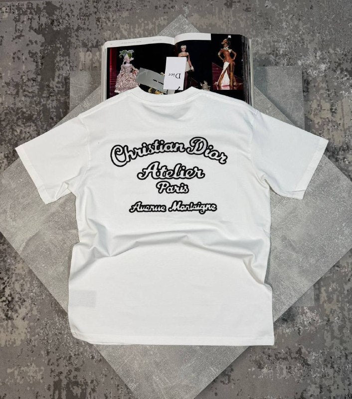 Christian Dior Men's Luxury Atelier Premium Cotton Pocket T-Shirts AAA Quality Reps UK