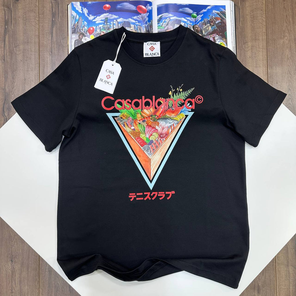 CASABLANCA Tennis Club Icon Logo T-Shirt Reps Uk AAA+ Quality
