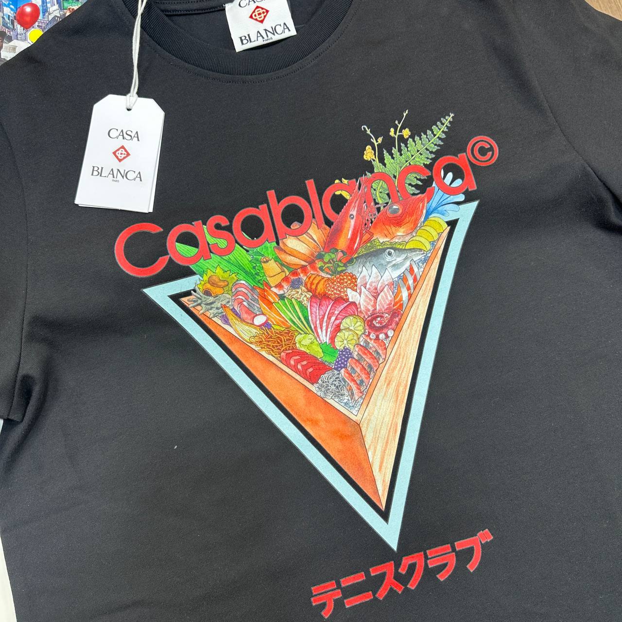 CASABLANCA Tennis Club Icon Logo T-Shirt Reps Uk AAA+ Quality