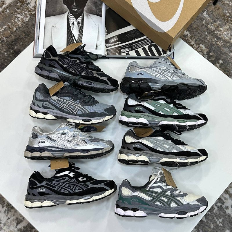 Asics Gel-NYC sneakers in a black and graphite colorway UK Reps AAA+ Quality