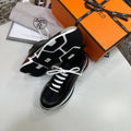 Hermès Just Sneaker in Technical Jersey and Calfskin UK Reps AAA+ Quality
