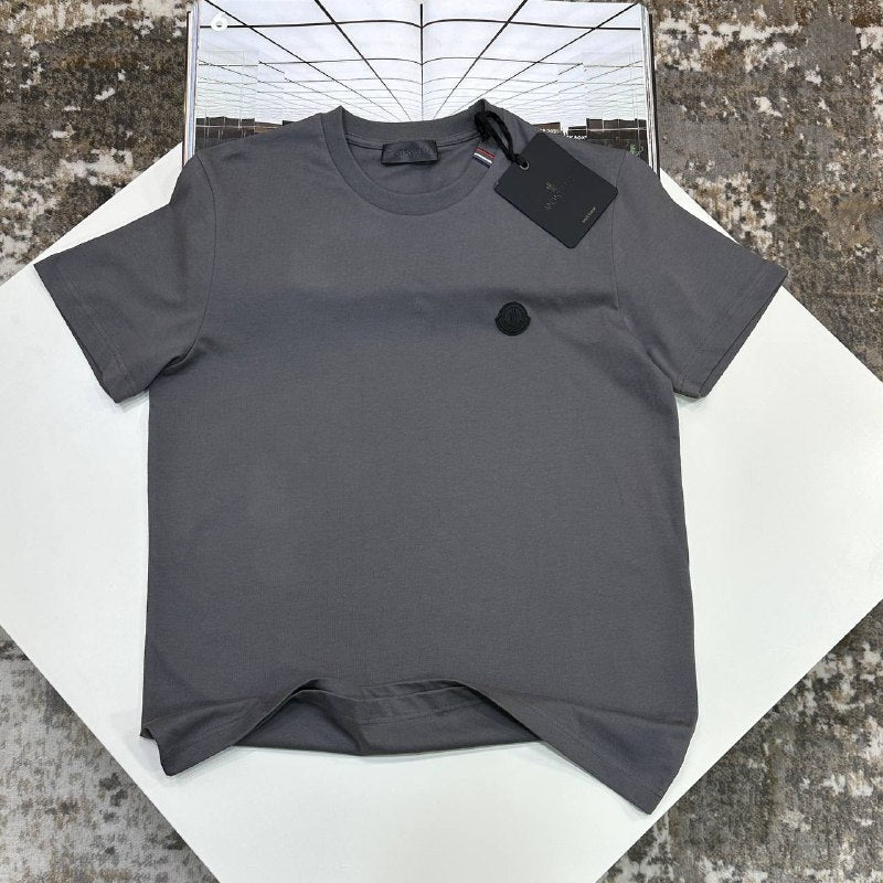 Moncler Logo Patch Cotton Crew Neck T-Shirt UK Reps AAA+ Quality