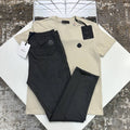 Moncler Logo Patch Cotton T-Shirt & Sweatpants Set UK Reps AAA+ Quality