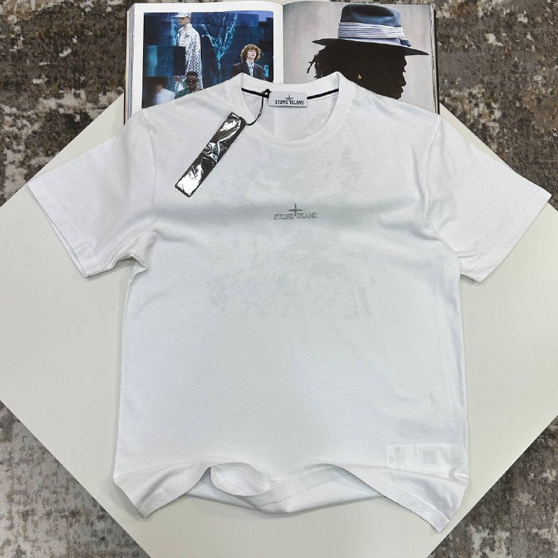 Stone Island "Stamp One" Graphic Print Cotton T-Shirt UK Reps AAA+ Quality