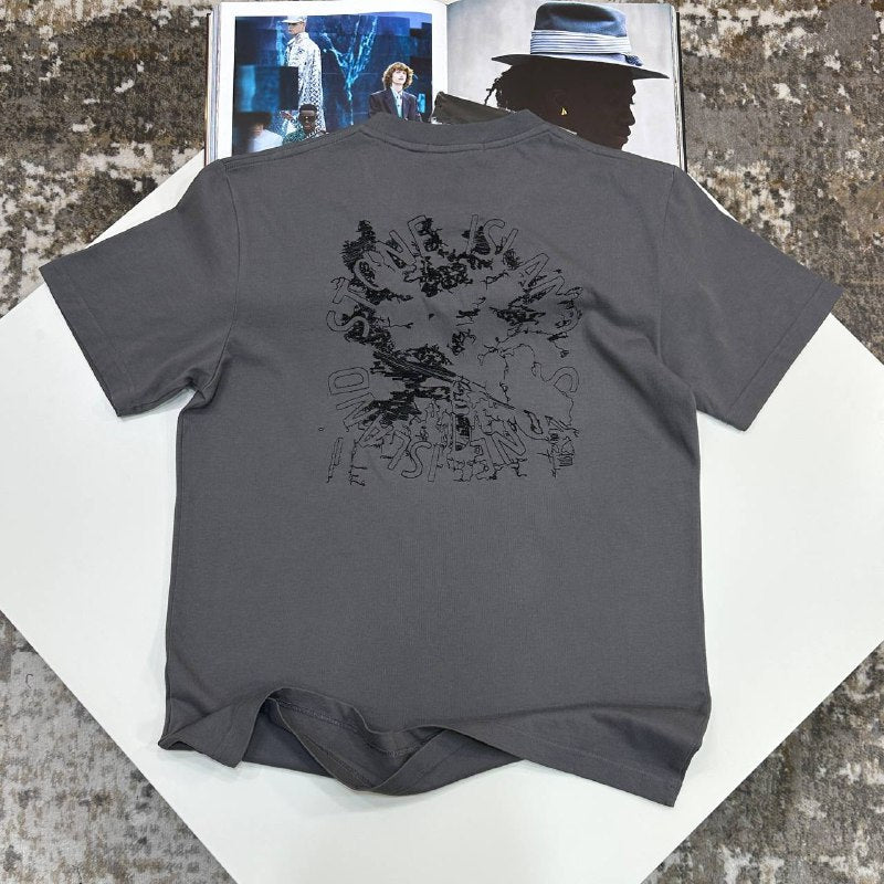 Stone Island "Stamp One" Graphic Print Cotton T-Shirt UK Reps AAA+ Quality