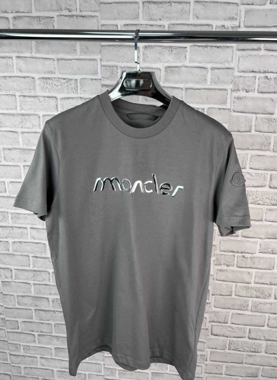 Moncler Men's T-shirt Half Sleeve Cotton Round Neck Sale UK