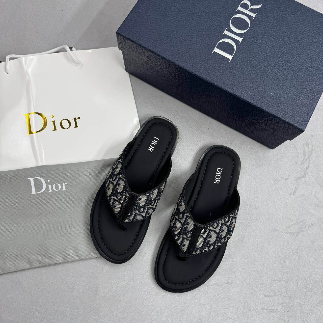 Dior Black Premium Alias Replica Slides For MEN Sale uk