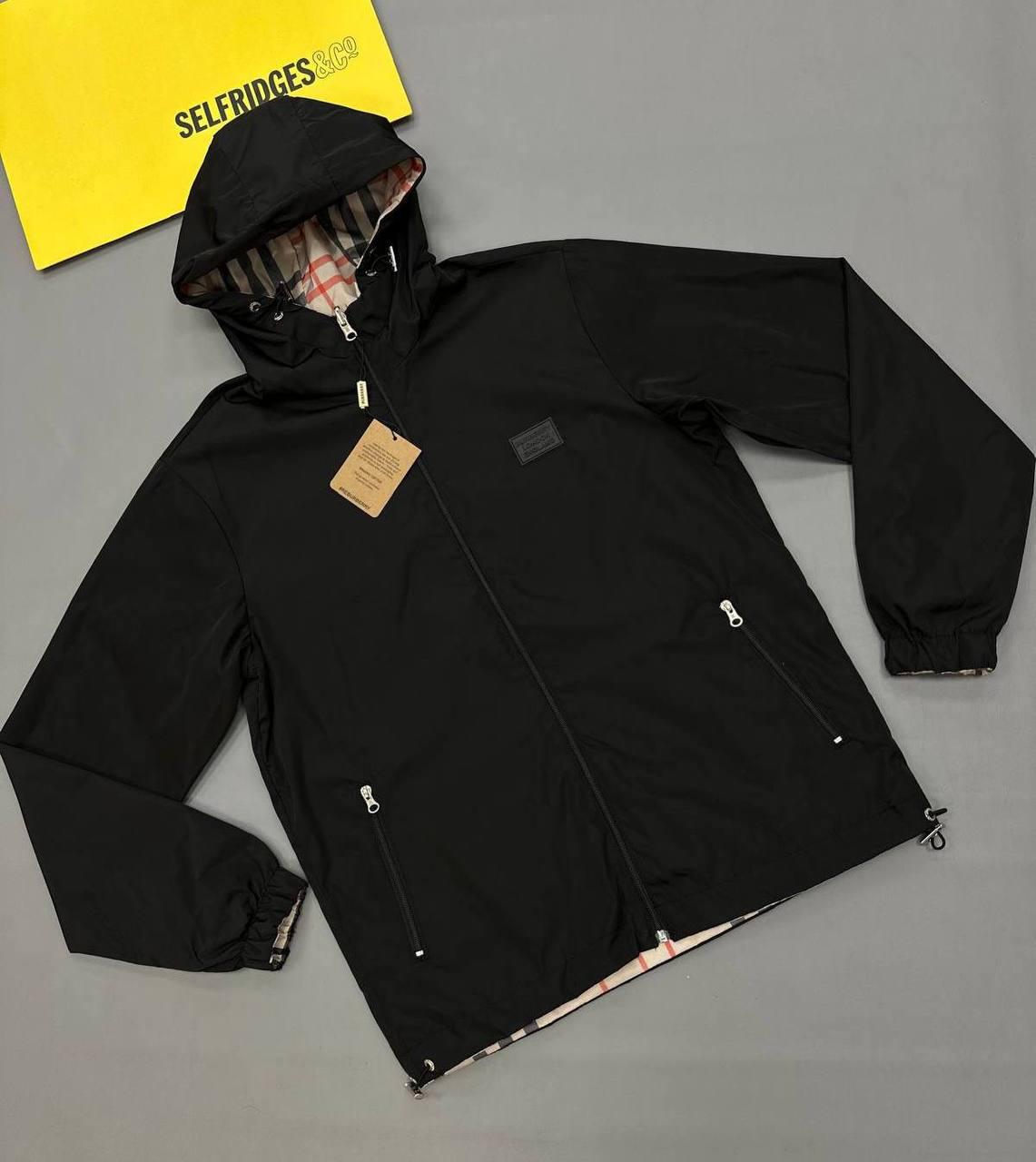 Burberry Reversible Check Hooded Windbreaker Jacket UK Reps AAA+ Quality