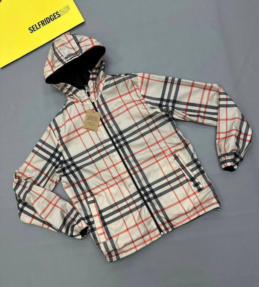 Burberry Reversible Check Hooded Windbreaker Jacket UK Reps AAA+ Quality