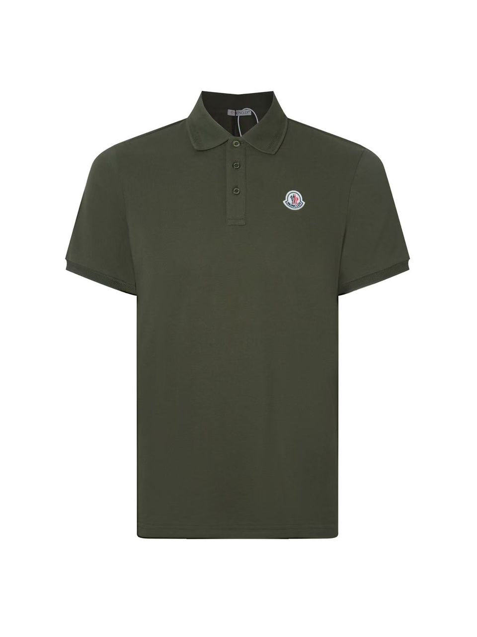 Moncler Logo Patch Cotton Piqué Polo Shirt - Deep Forest UK Reps AAA+ Quality