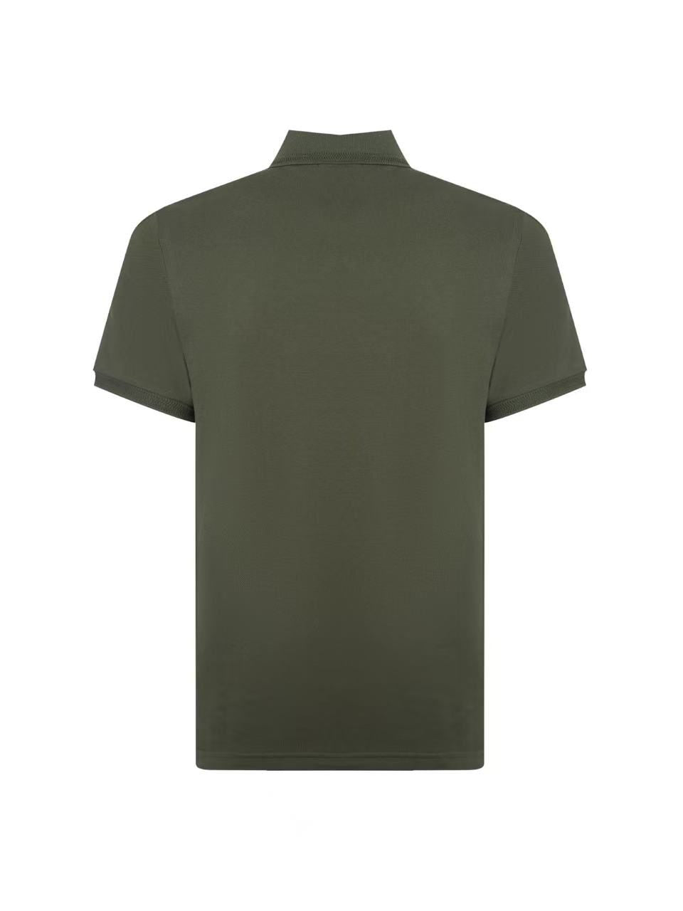 Moncler Half-Zip Cotton Piquet Polo Shirt with Nylon Pocket UK Reps AAA+ Quality
