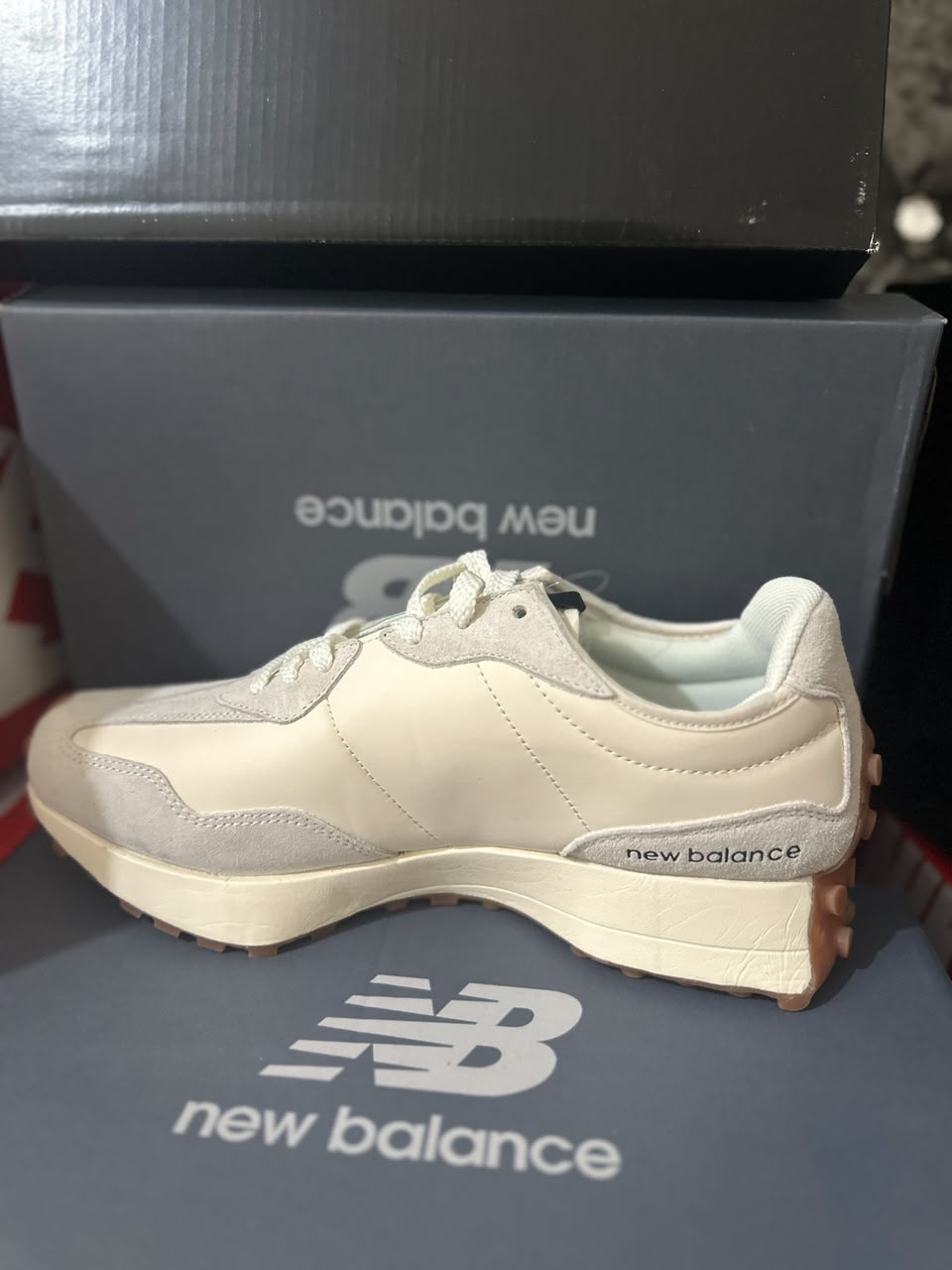 New Balance 327 White Off-White Navy Mens Trainers UK Reps AAA Quality