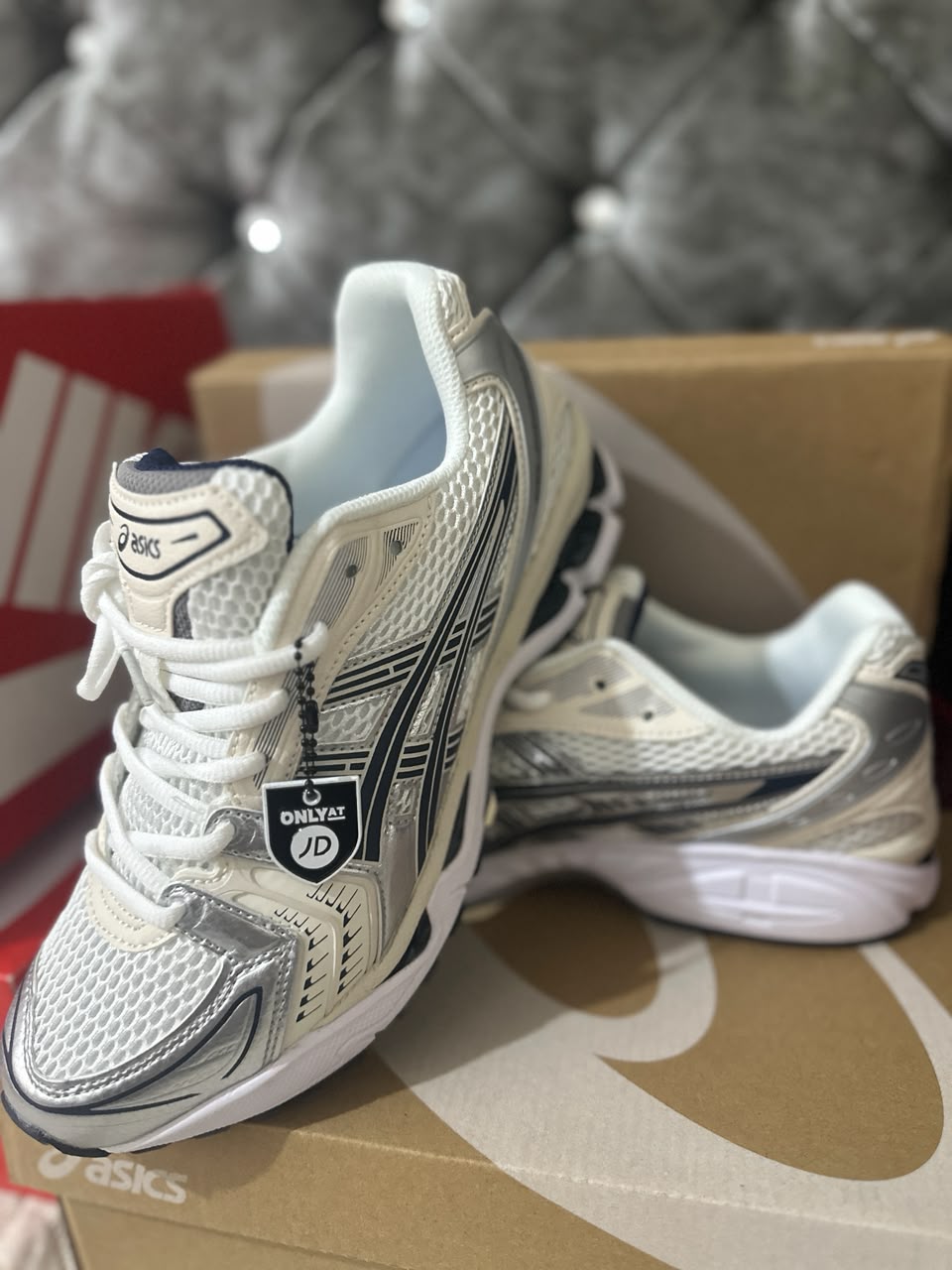 Asics Gel-Kayano 14 "White Midnight Mens Trainers UK Reps AAA Quality