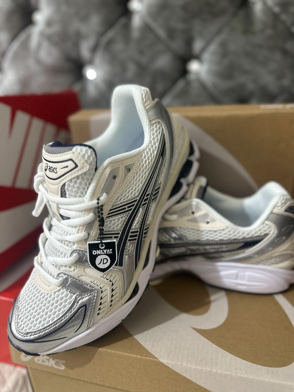 Asics Gel-Kayano 14 "White Midnight Mens Trainers UK Reps AAA Quality