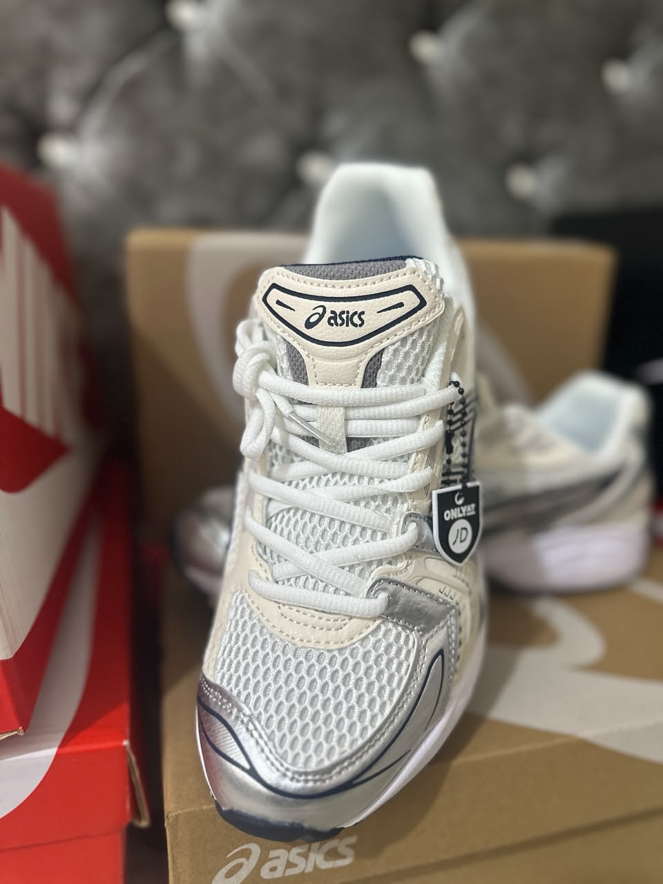 Asics Gel-Kayano 14 "White Midnight Mens Trainers UK Reps AAA Quality