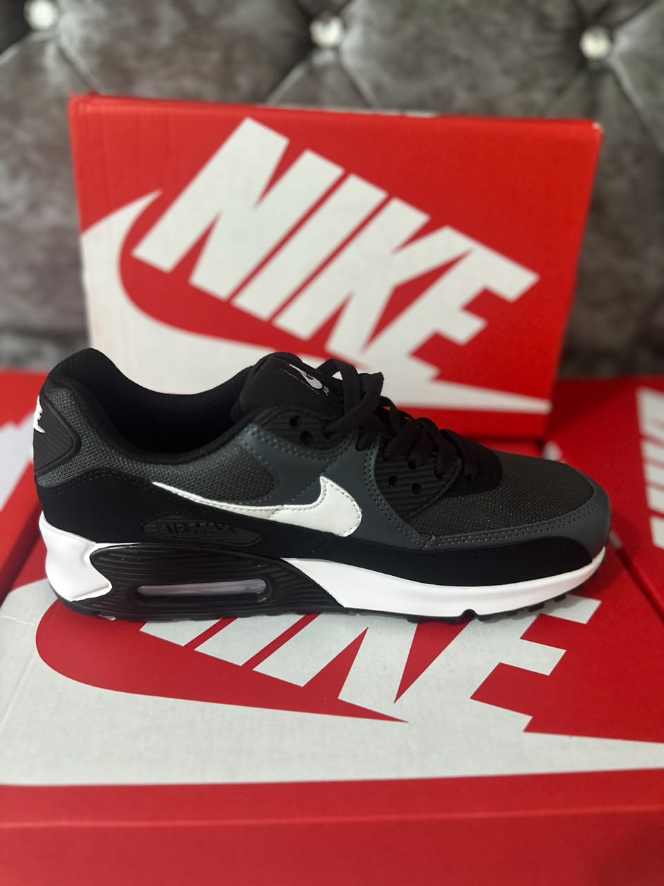 Nike Air Max 90 "Anthracite/Black" Mens Trainers UK Reps AAA Quality