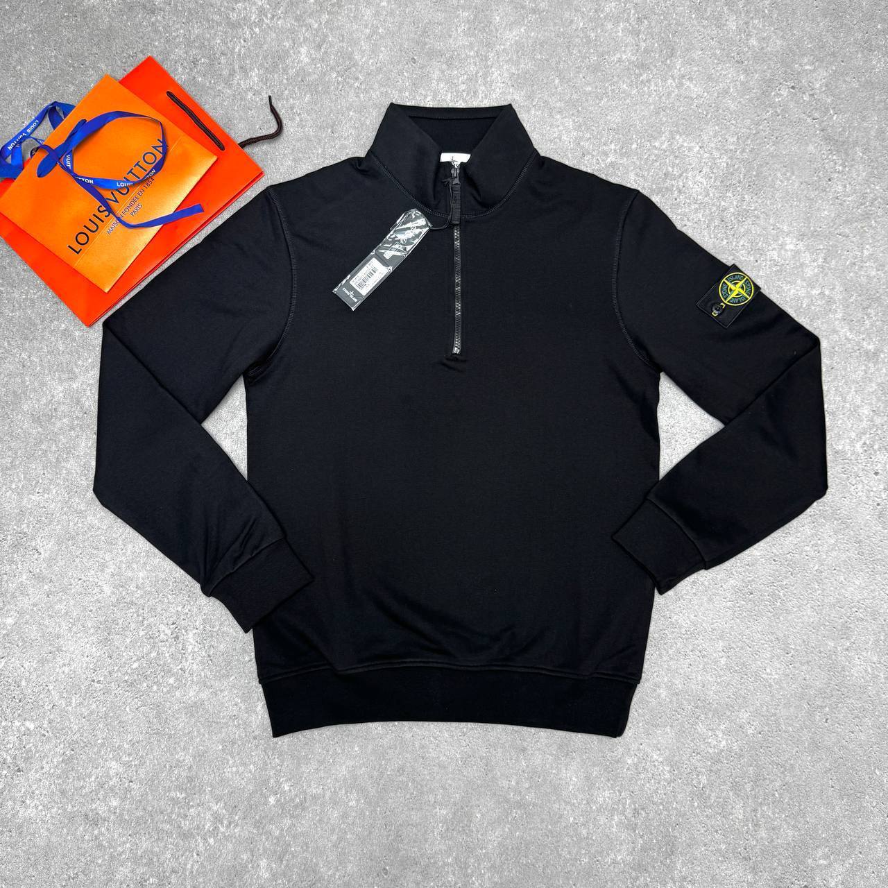 Stone Island Regular-fit Cotton Half-Zip Sweatshirts Mens Logo Patch in Multiple Colors UK Reps AAA Quality