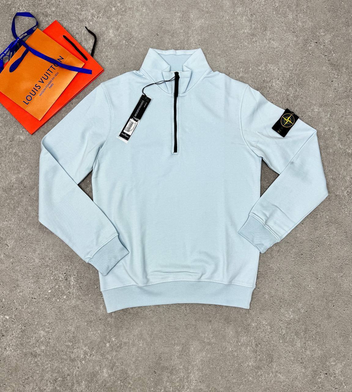 Stone Island Regular-fit Cotton Half-Zip Sweatshirts Mens Logo Patch in Multiple Colors UK Reps AAA Quality