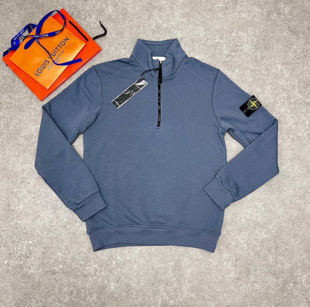 Stone Island Regular-fit Cotton Half-Zip Sweatshirts Mens Logo Patch in Multiple Colors UK Reps AAA Quality