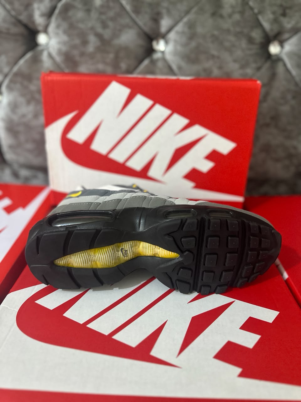 Nike Air Max 95 Yellow Strike Mens Trainers UK Reps AAA Quality