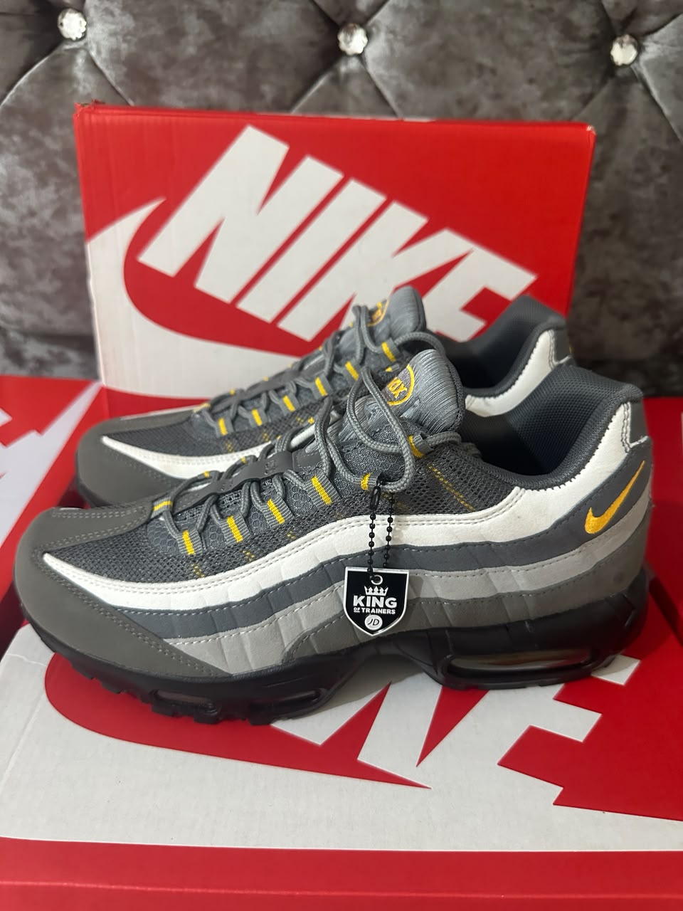 Nike Air Max 95 Yellow Strike Mens Trainers UK Reps AAA Quality