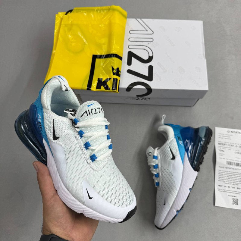 Nike Air Max 270 Photo Blue Trainers Casual Sports Athletic Running Shoes 270 Sneakers Replica Trainers for Women Sale UK