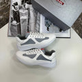 Prada America's Cup Bike Fabric Mens Sneakers White UK Reps AAA Quality
