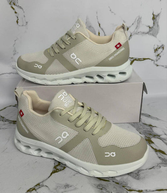 On Running Cloudrunner 2 Beige Trainers Womens Best Sale AAA Quality UK Reps