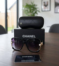 Chanel Half Frame Sunglasses Womens Best Sale UK Reps AAA Quality
