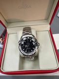 Omega Seamaster Planet Ocean Co Axial Chronograph Black/White Bezel  Mens Watch UK Reps AAA Quality