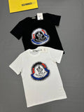Moncler Graphic Logo Cotton T-Shirts Mens in 2 Colors UK Reps AAA Quality