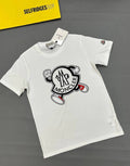 Moncler Running Logo T-Shirts Mens in White Color UK Reps AAA Quality