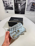 Chanel Mirror Calfskin Metallic Quilted Womens Bag UK Reps AAA Quality