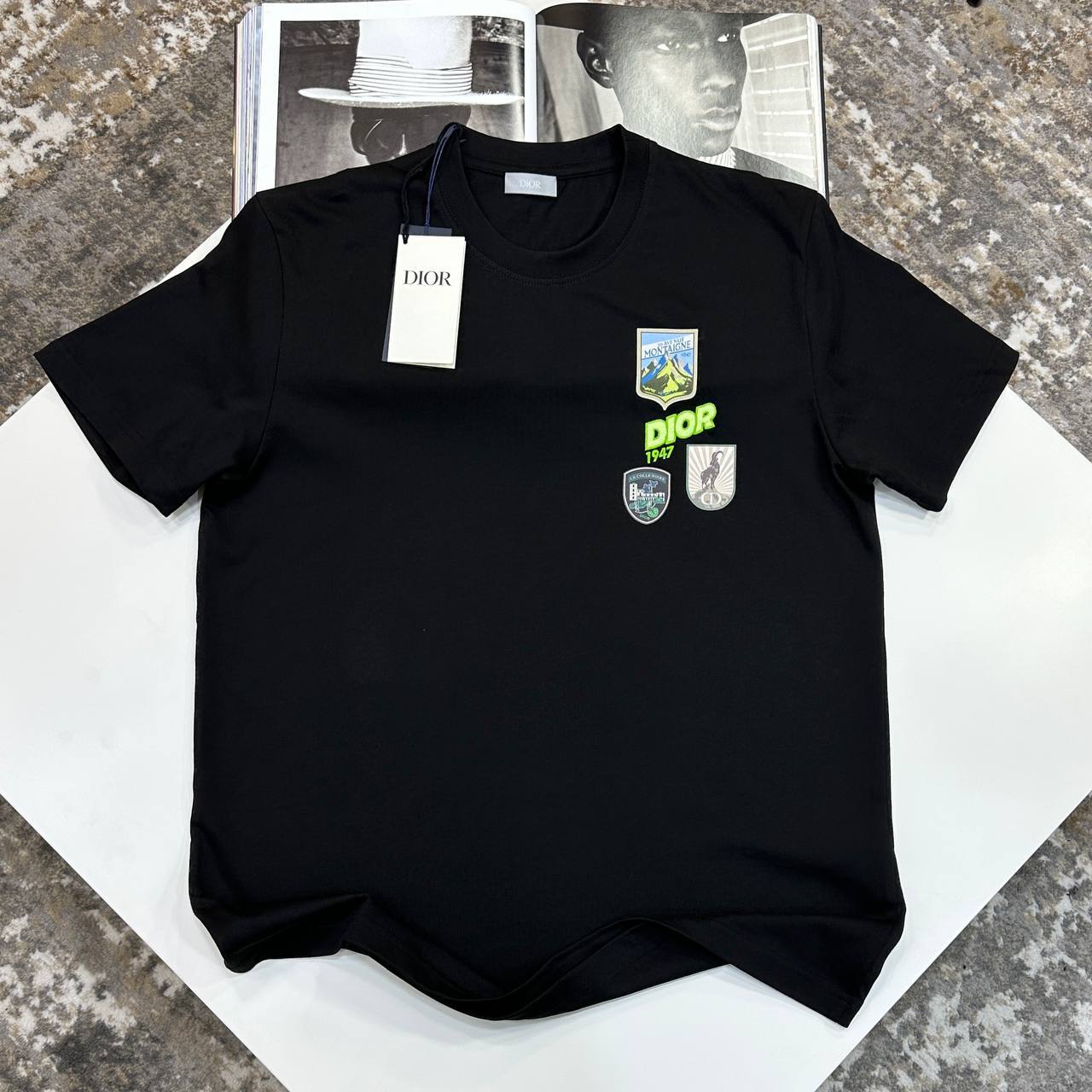 Christian Dior Mountain Logo T-Shirts Relaxed Fit in Multiple Colors UK Reps AAA Quality
