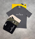 Stone Island Round Neck Logo T-Shirts Mens in Multiple Colors UK Reps AAA Quality