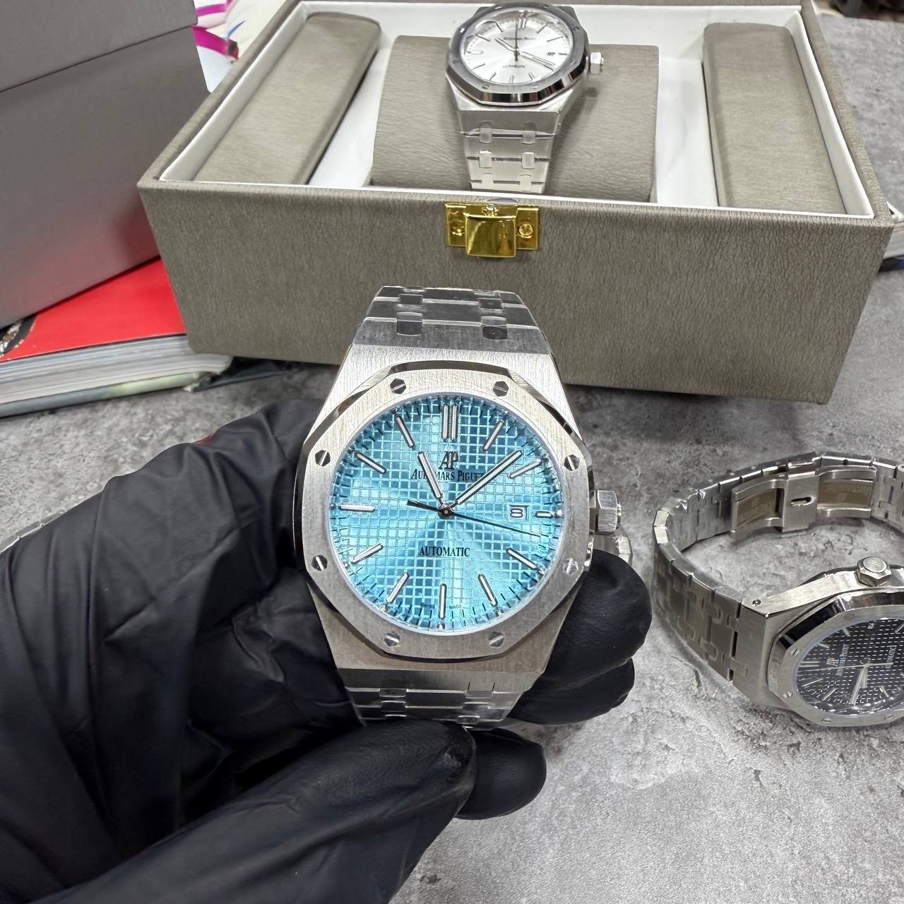 Audemars Piguet Royal Oak Light Blue Dial Men's Watch Fashion UK Reps Fakes Best Sale
