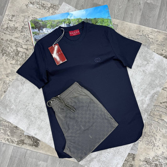 Gucci GG Short Sleeve Mens T-Shirts & Shorts Set in Multiple Colors UK Reps AAA Quality